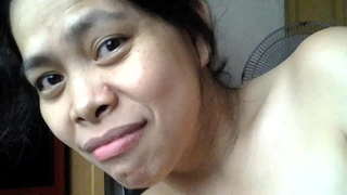 Asian wife sucks the nut out of her Master&amp;#039;s Big Black dick and make him cum down her throat