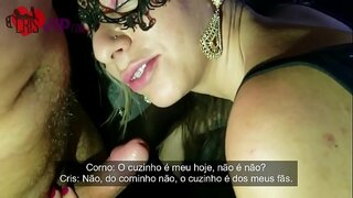 Cristina Almeida no Glory Hole 5 em seu terceiro filme, sexo no pelo com gozada dentro do c&amp;uacute; e da buceta e muita porra na boquinha, corninho gravou toda a a&amp;ccedil;&amp;atilde;o enquanto era xingado por ela