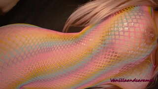 Busty Fotosini Slut Uzoq Uning Lollipop Bilan Masturbates